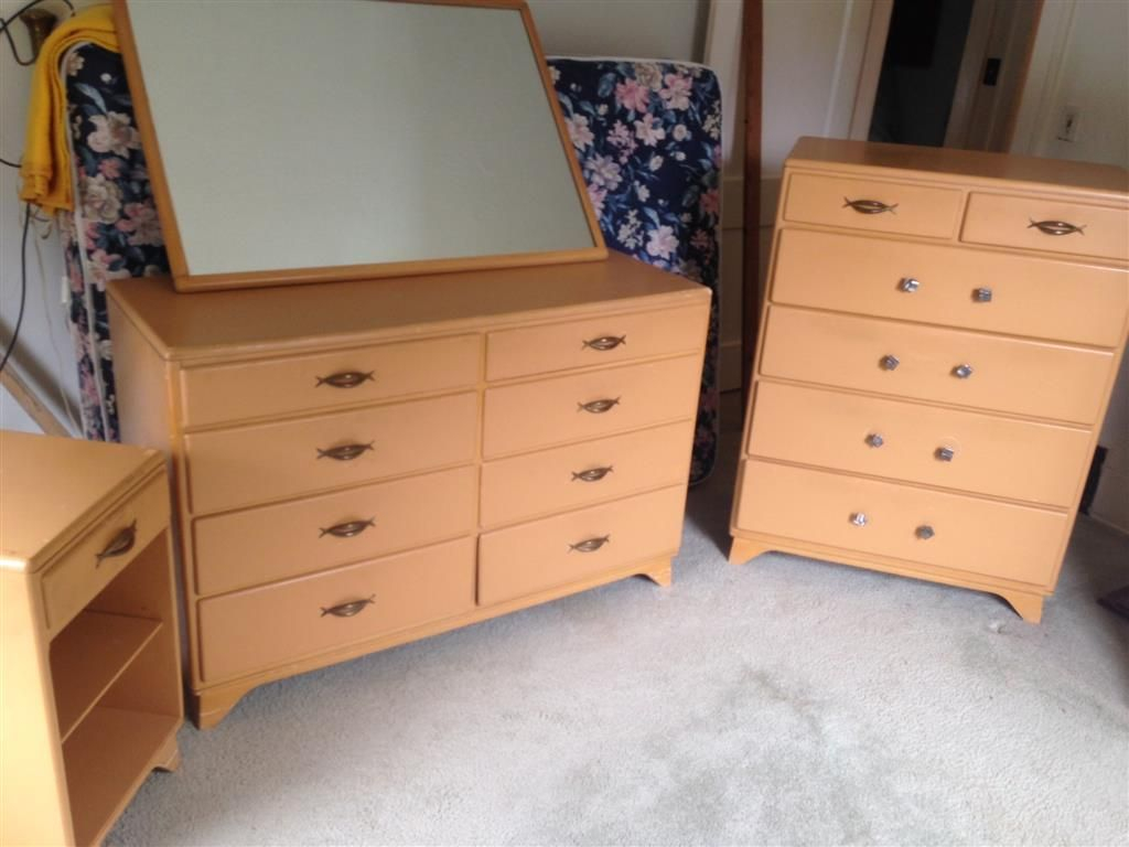 Wwwm37auction Mengel Furniture Mid Century 4 Piece Bedroom Set within dimensions 1024 X 768
