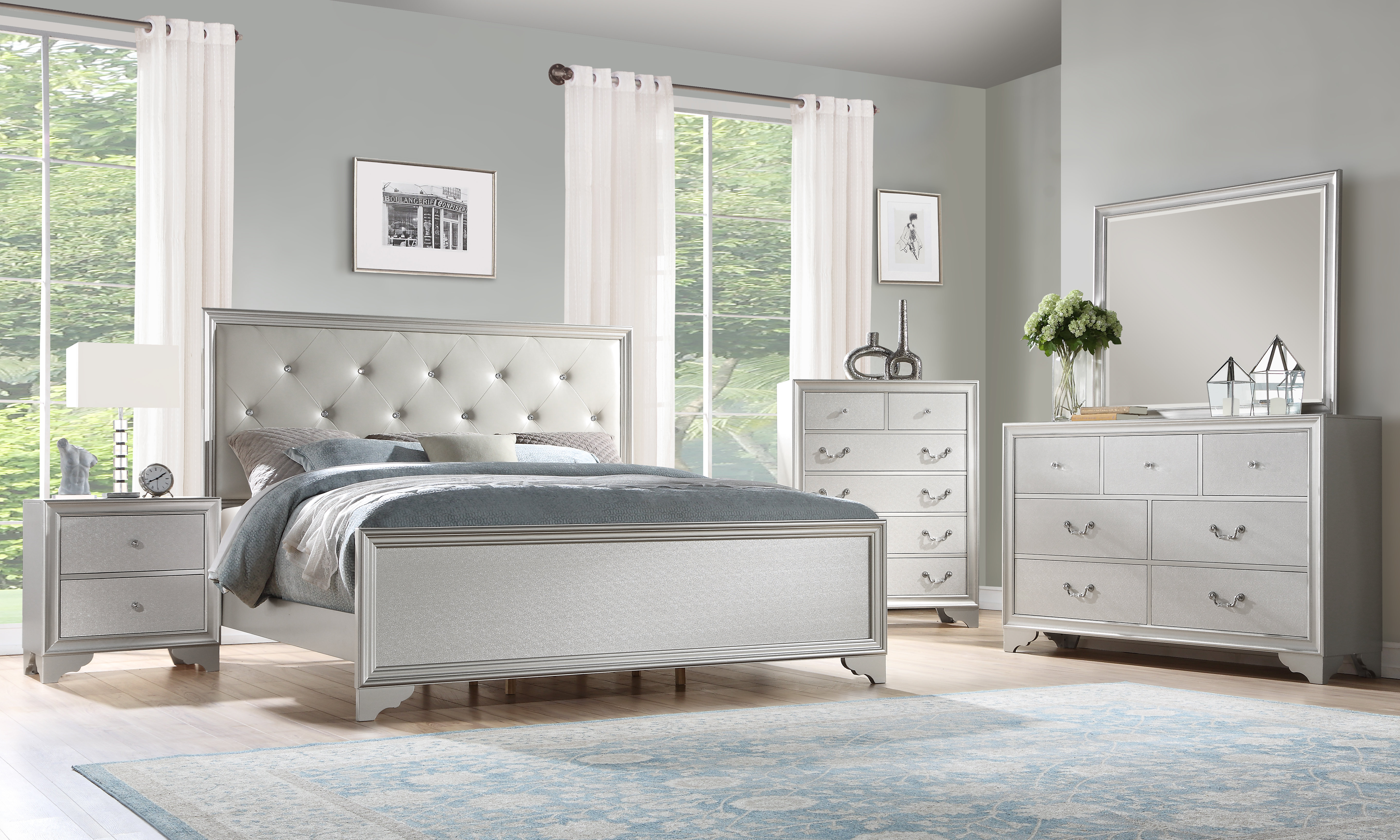 Xan Standard 4 Piece Bedroom Set inside proportions 5760 X 3456