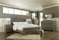 Zelen 4pc Panel Bedroom Set In Warm Gray within proportions 1280 X 875