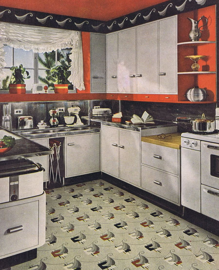 1950s Kitchen Rounded Open Corner Shelves Kitchen Tiles pertaining to size 900 X 1109