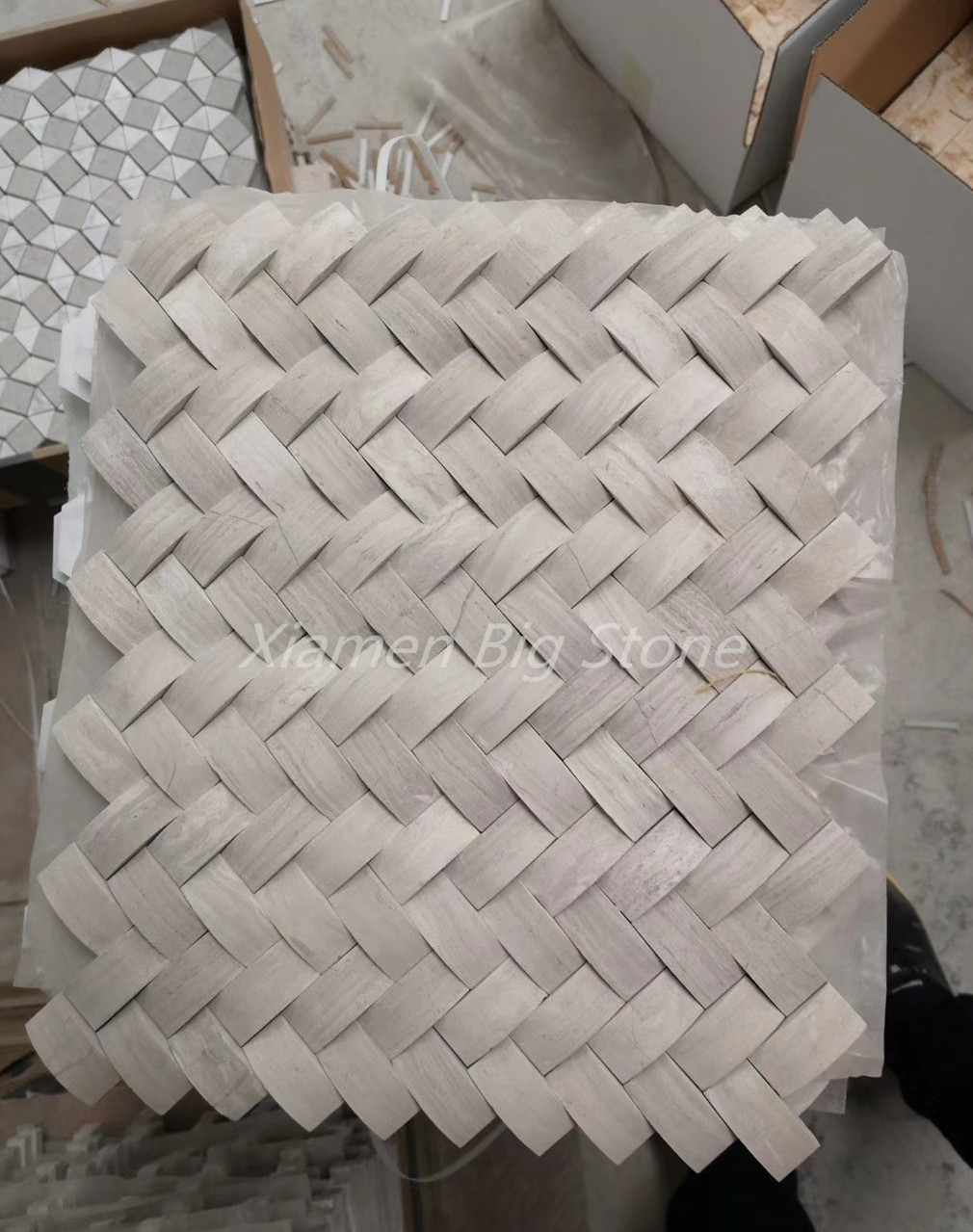 3d Style Wooden White Marble Mosaic Tile with regard to dimensions 1010 X 1279