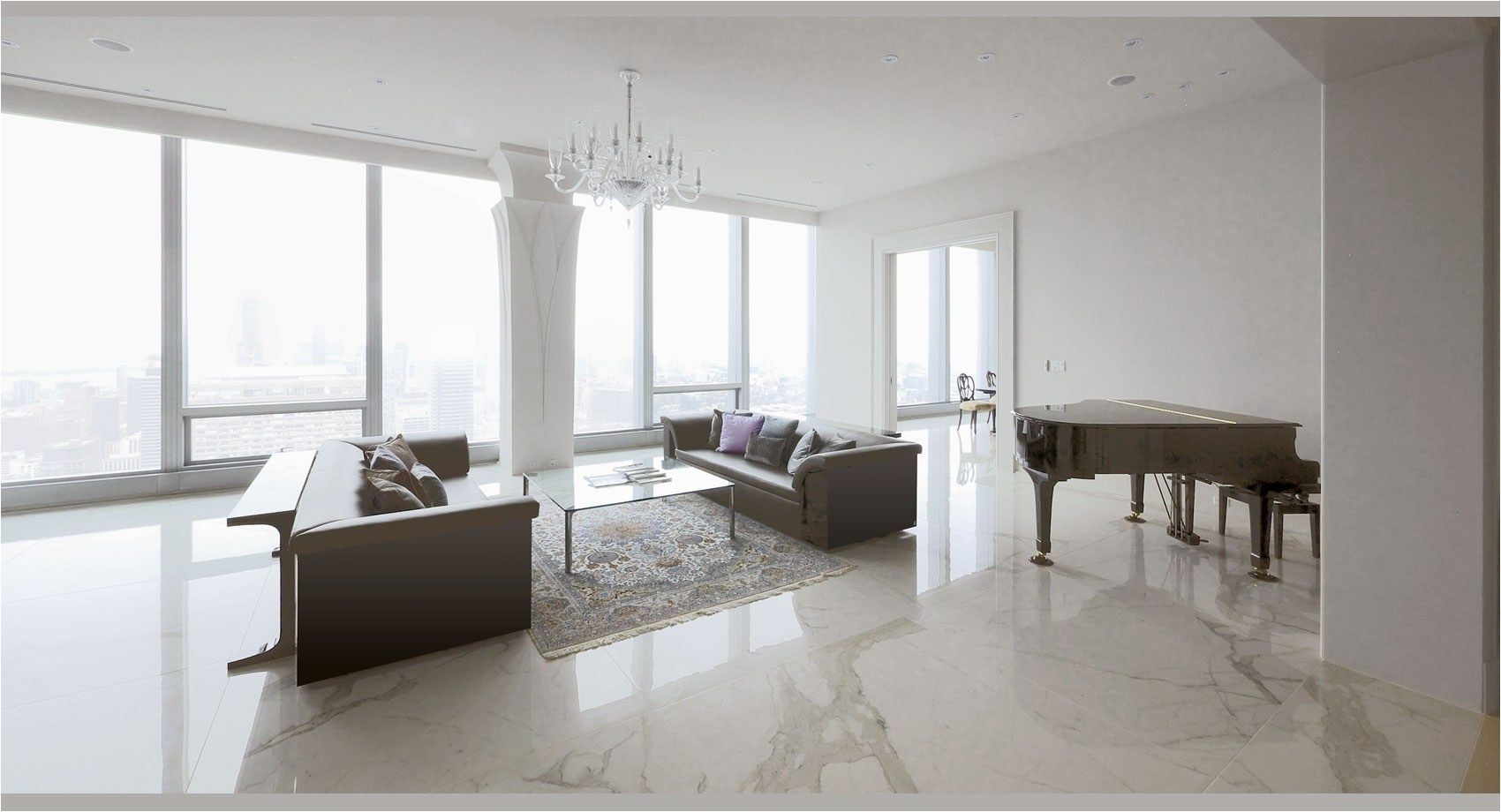 40 Stunning And Clean White Marble Floor Living Room Design within sizing 1700 X 920