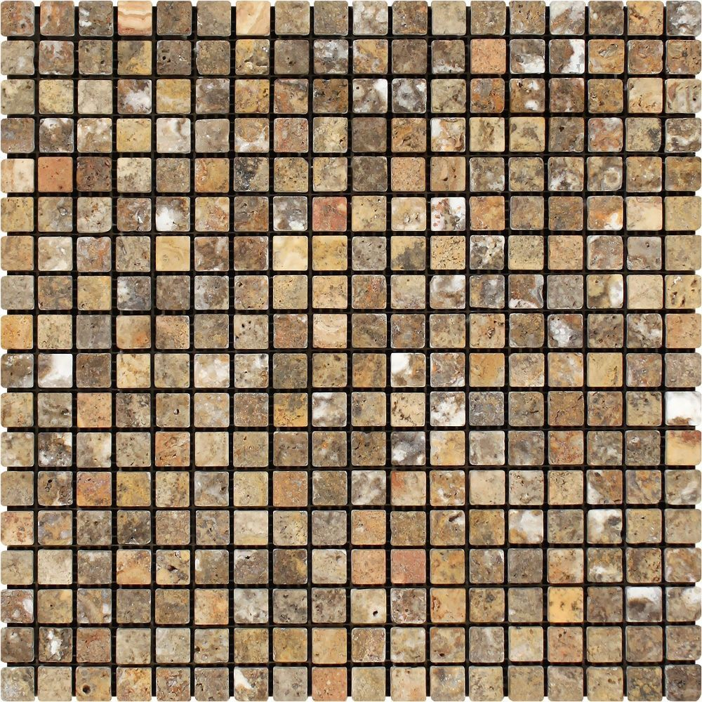 58 X 58 Tumbled Scabos Travertine Mosaic Tile In 2019 intended for measurements 1000 X 1000