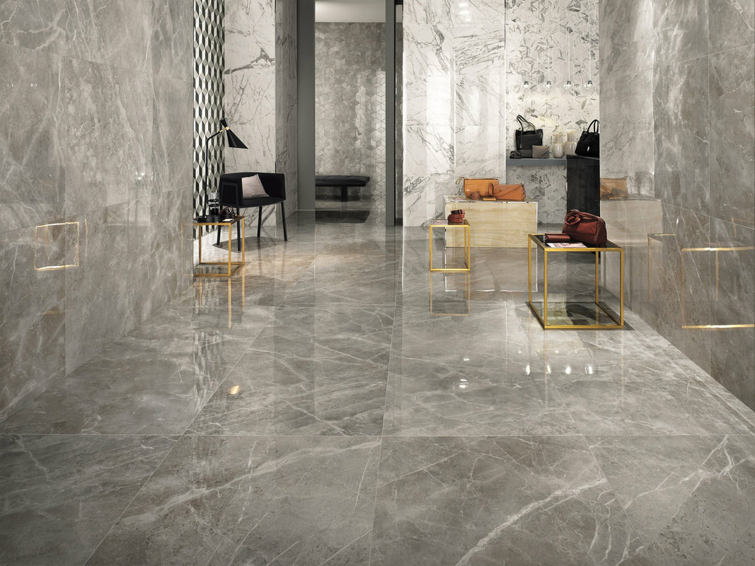 6012 Grey Marble With White Vein Porcelain Tile for dimensions 1067 X 800