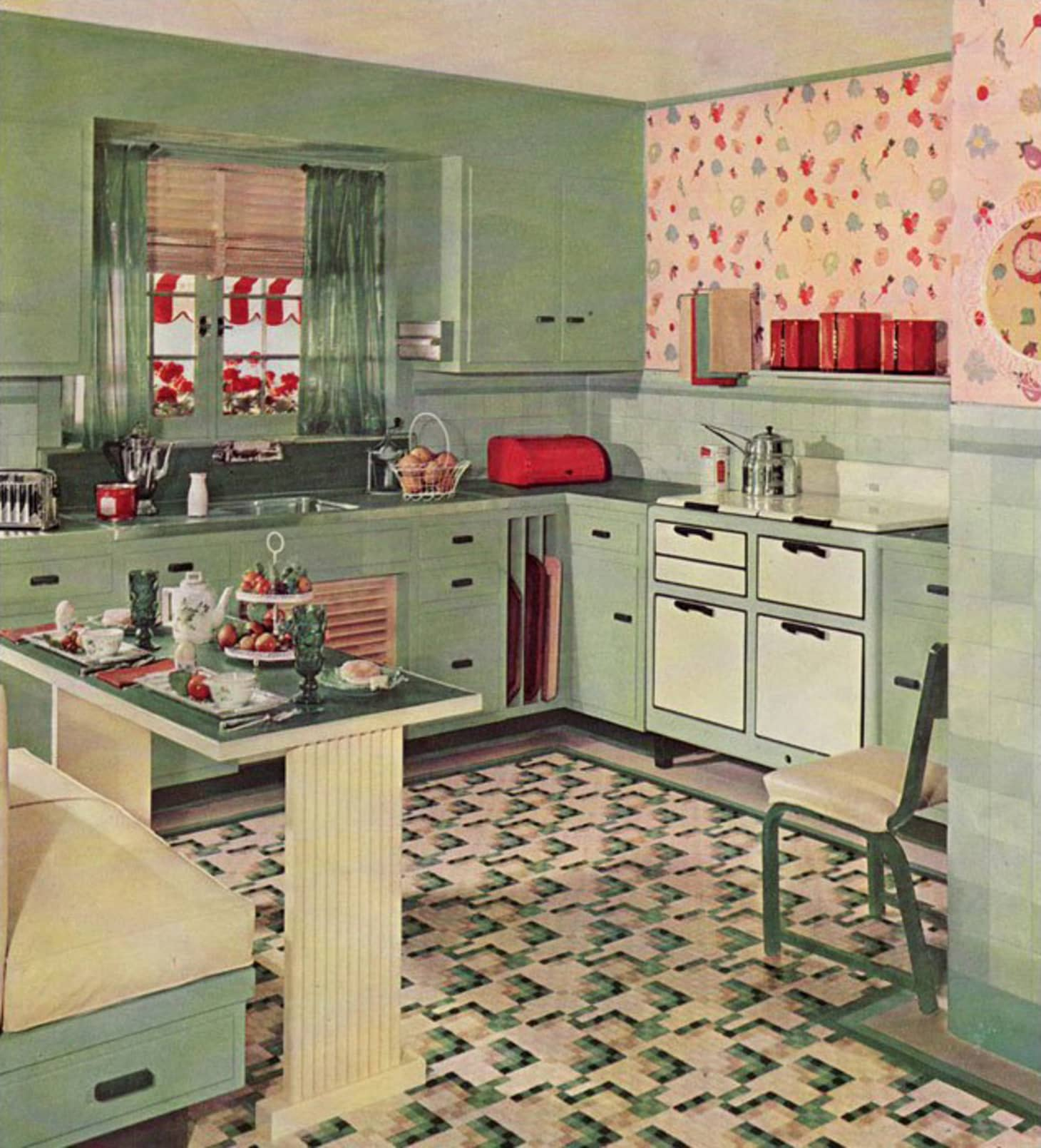 A Brief History Of Kitchen Design From The 1930s To 1940s regarding proportions 1460 X 1609