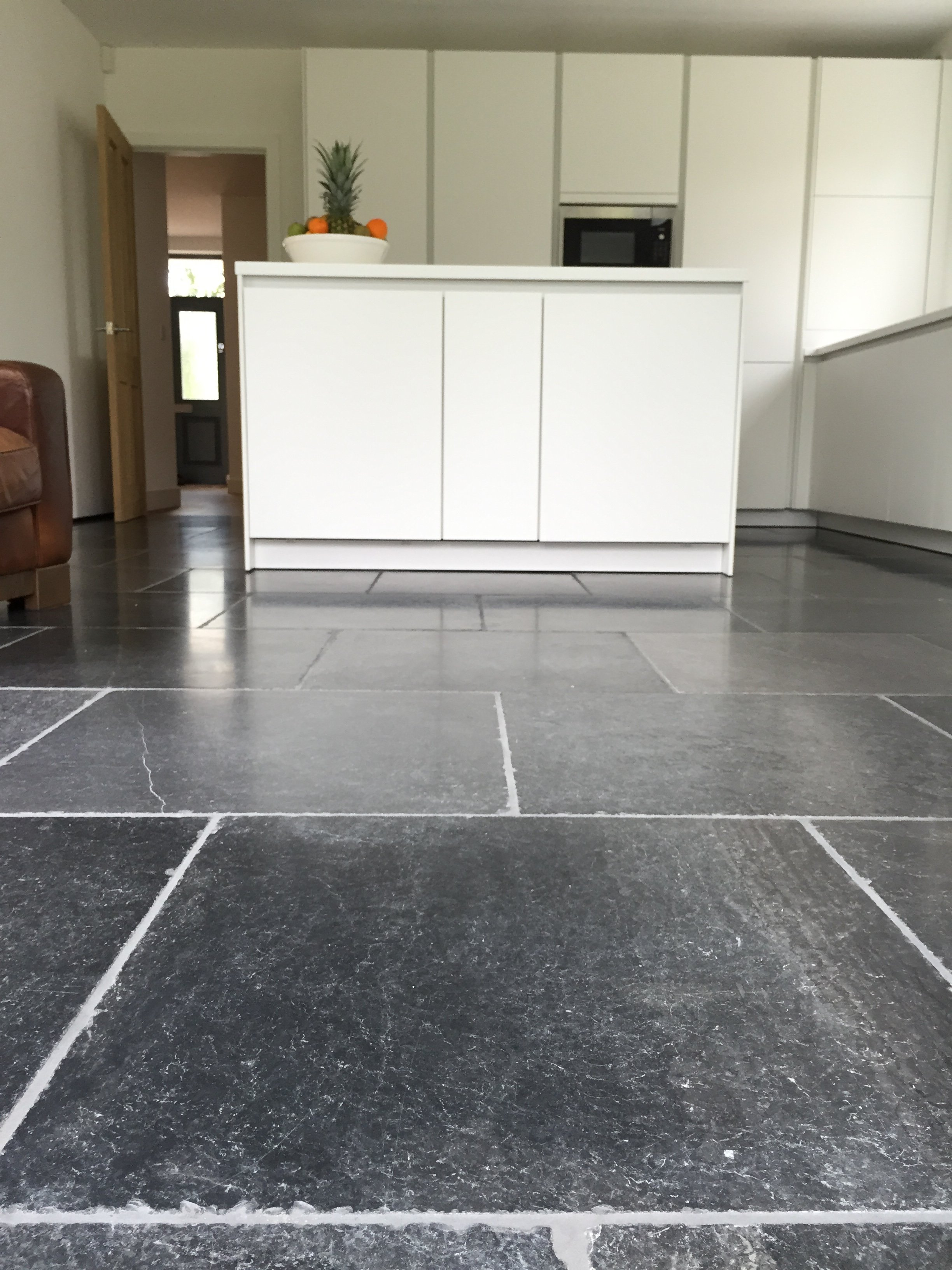 Aged Bluestone Kitchen Project Complete A Contemporary for dimensions 2448 X 3264