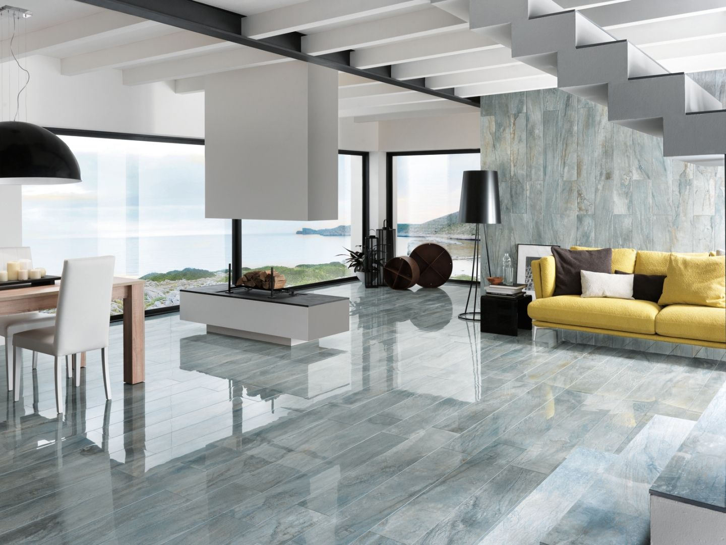 Aged Porcelain Tiles Gloss Grey Italian Tile And Stone regarding size 1440 X 1080