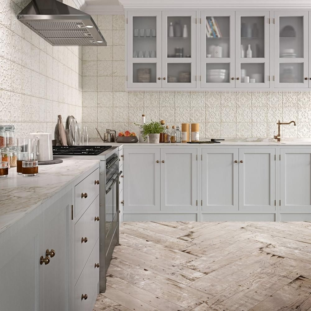 Aged White Ornato Matte Ceramic Tile In 2019 Kitchen Tiles throughout size 1000 X 1000