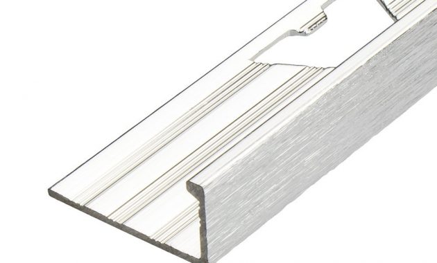 Aluminium Brushed Chrome Square Edge Tile Trim Tiling with regard to proportions 1000 X 1000