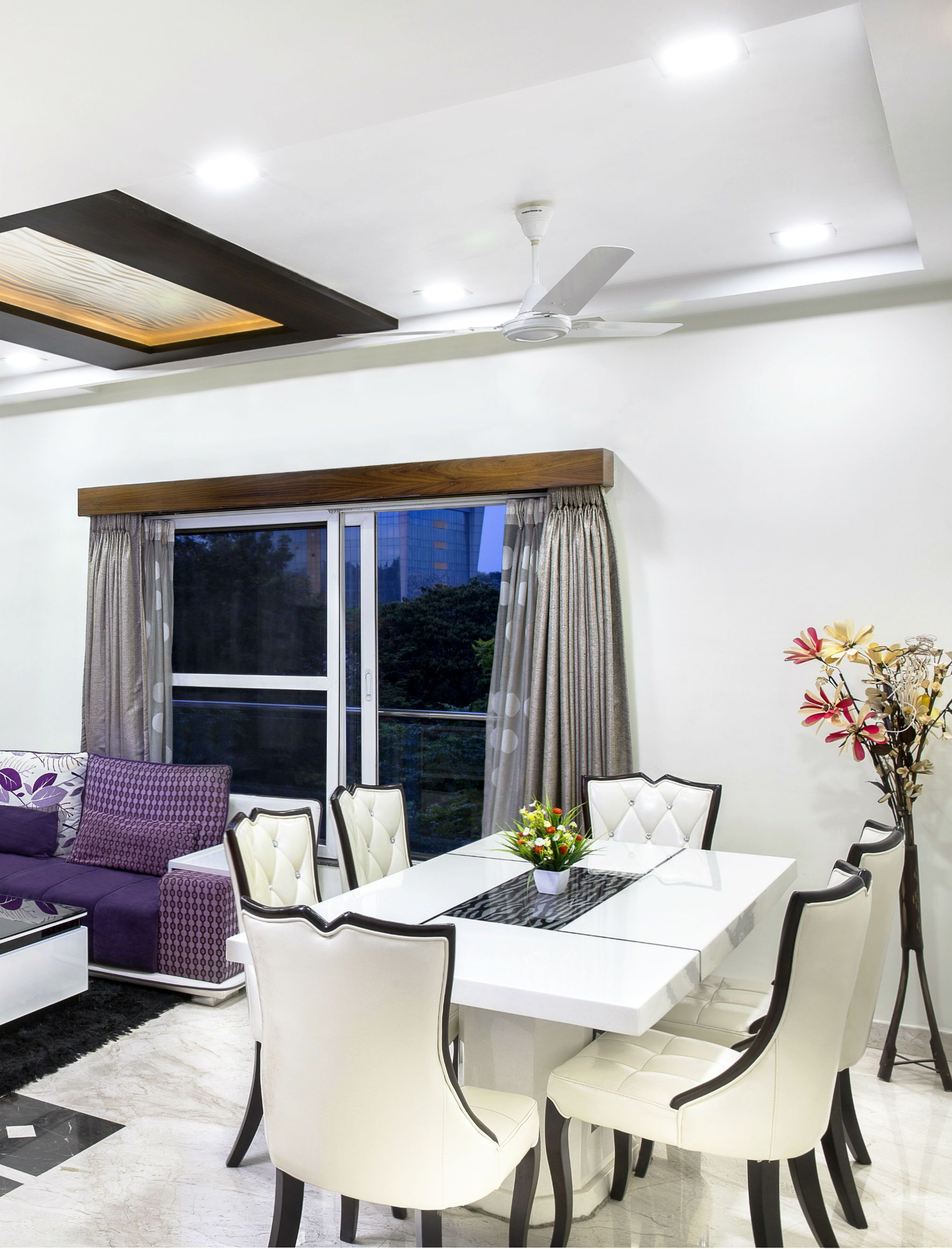 An Elegant White Living Room With Marble Floor Marble with regard to sizing 2036 X 2670