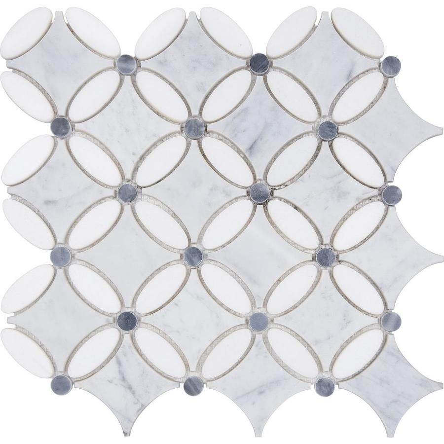 Anatolia Tile Flower Mosaic Marble Floor And Wall Tile intended for sizing 900 X 900