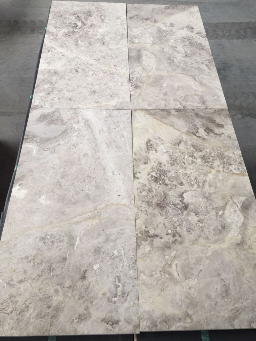 Argento Silver Grey Marble Tiles Brushed Distress Edge with regard to proportions 825 X 1100