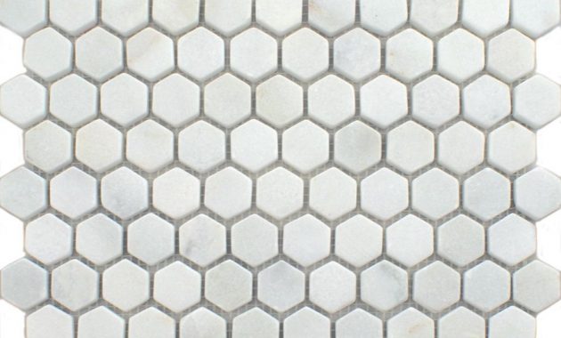 Blanco Hexagon Tiles Oriental Marble Mosaics Mosaic Tiles throughout dimensions 1000 X 1000