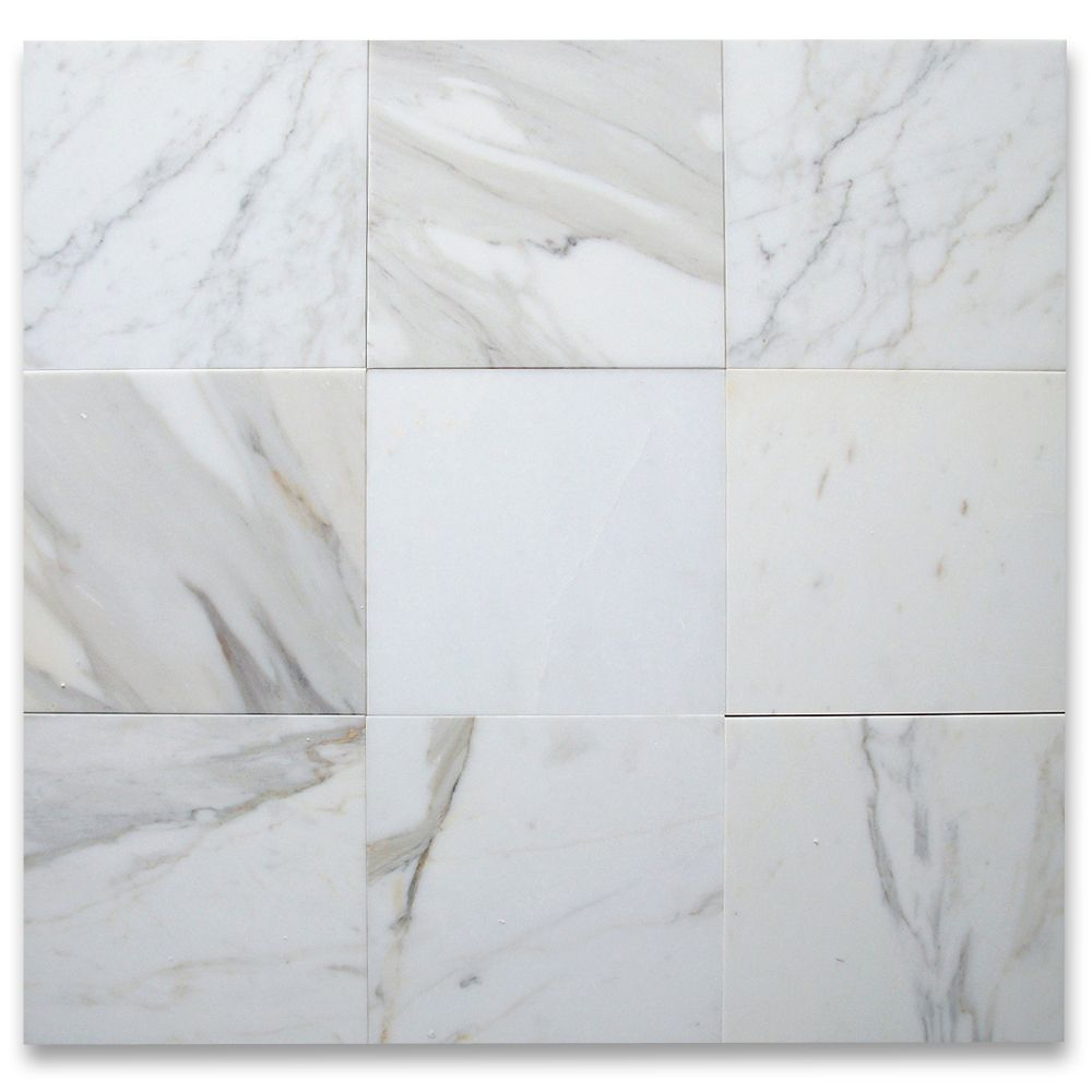 Calacatta Gold 12x12 Tile Honed Marble From Italy with size 1000 X 1000