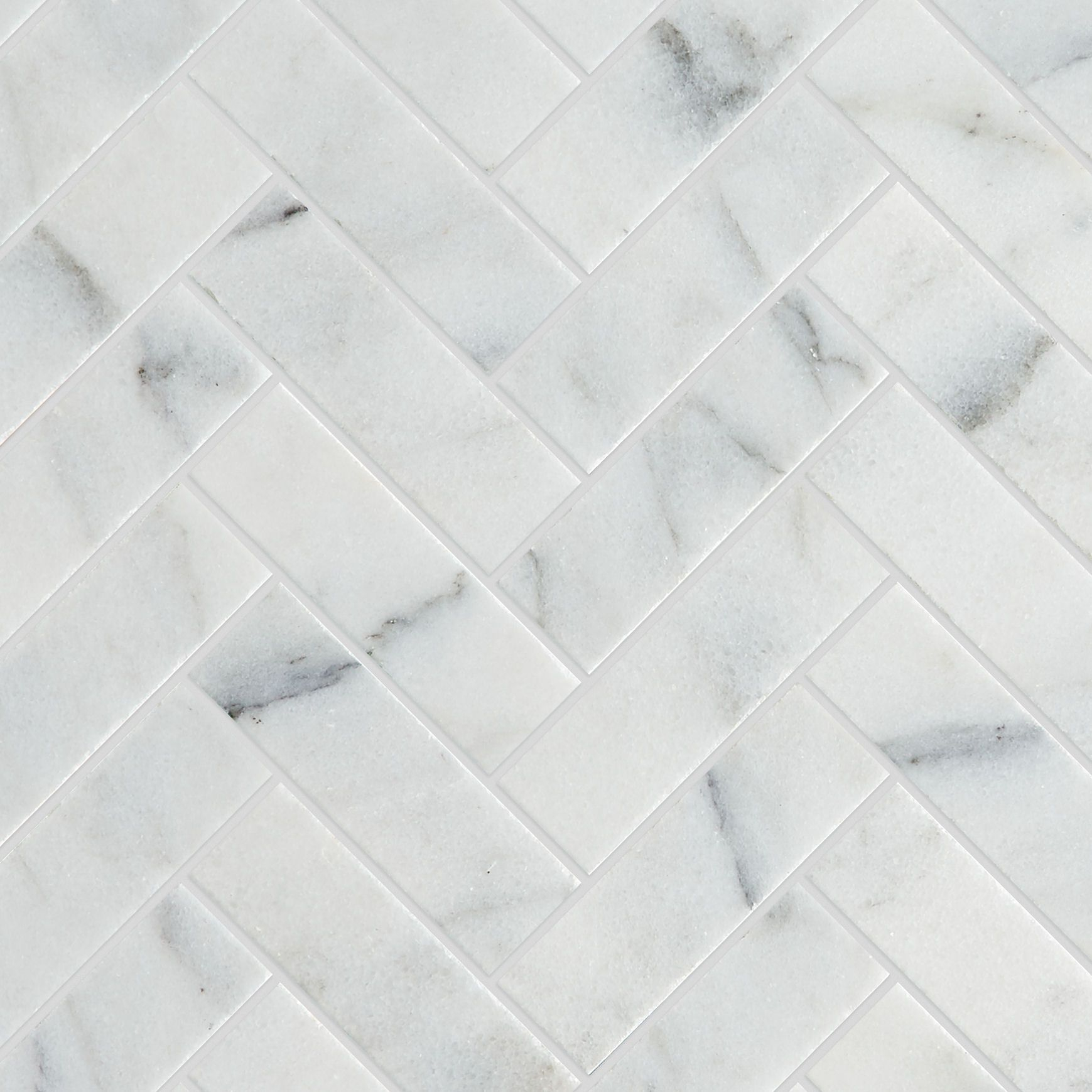 Calacatta Vein Honed Marble Herringbone Mosaic Tiles In 2019 regarding sizing 1739 X 1739