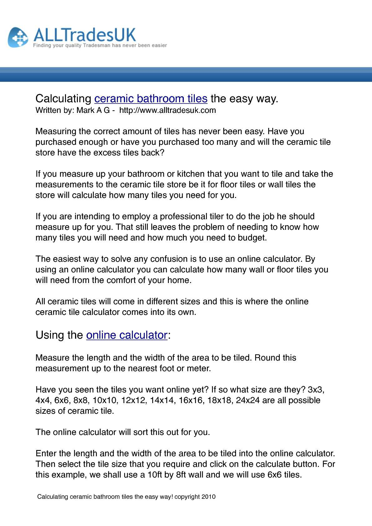 Calamo Calculating Ceramic Bathroom Tiles The Easy Way in dimensions 1190 X 1682