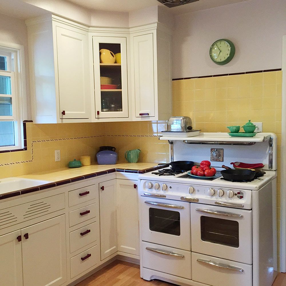 Carolyns Gorgeous 1940s Kitchen Remodel Featuring Yellow intended for measurements 1000 X 1000