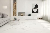 Carrara Marble Effect Gloss Floor Tile 60x60cm throughout size 1200 X 900