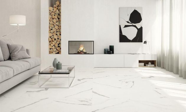 Carrara Marble Effect Gloss Floor Tile 60x60cm throughout size 1200 X 900