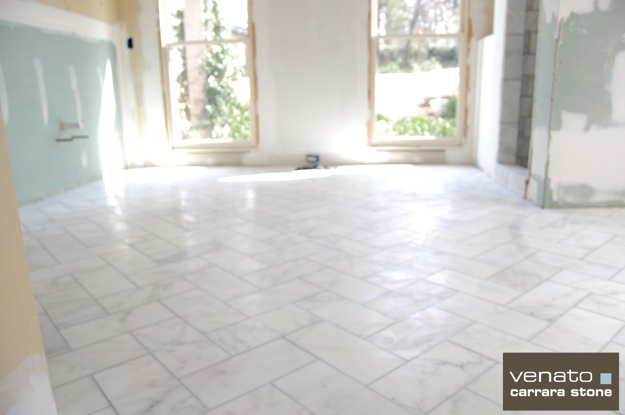 Carrara Venato 6x12 Marble Tile In The Process Of Being within proportions 1280 X 851