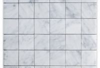 Carrara White 2x2 Square Mosaic Tile Polished Marble From Italy within proportions 1000 X 1000