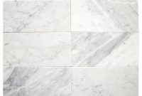 Carrara White 6x12 Subway Tile Honed Marble From Italy throughout dimensions 1000 X 1000