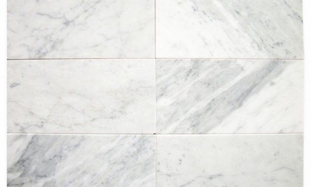 Carrara White 6x12 Subway Tile Honed Marble From Italy throughout dimensions 1000 X 1000