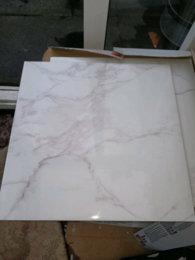 Ceramic White Marble Effect Floor Tiles In Kidderminster Worcestershire Gumtree for sizing 768 X 1024