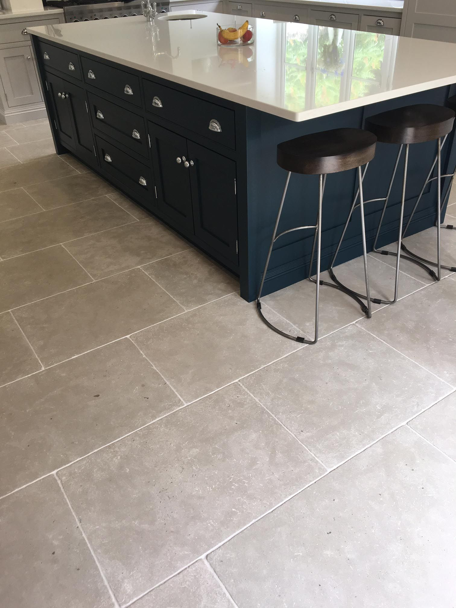 Chalon Grey Limestone Tiles Grey Kitchen Floor Kitchen regarding proportions 1512 X 2016