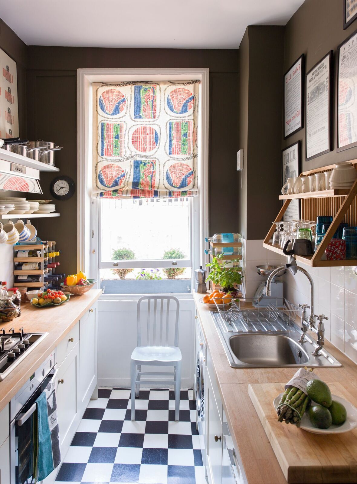 Checkerboard Kitchen Floor Ideas Retro Tile Trend Galley with regard to size 1180 X 1600