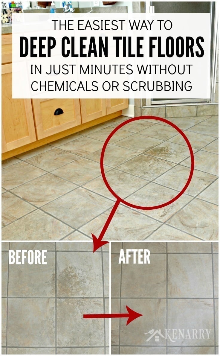 Clean Tile Floors Easily Without Chemicals Or Scrubbing inside proportions 736 X 1190