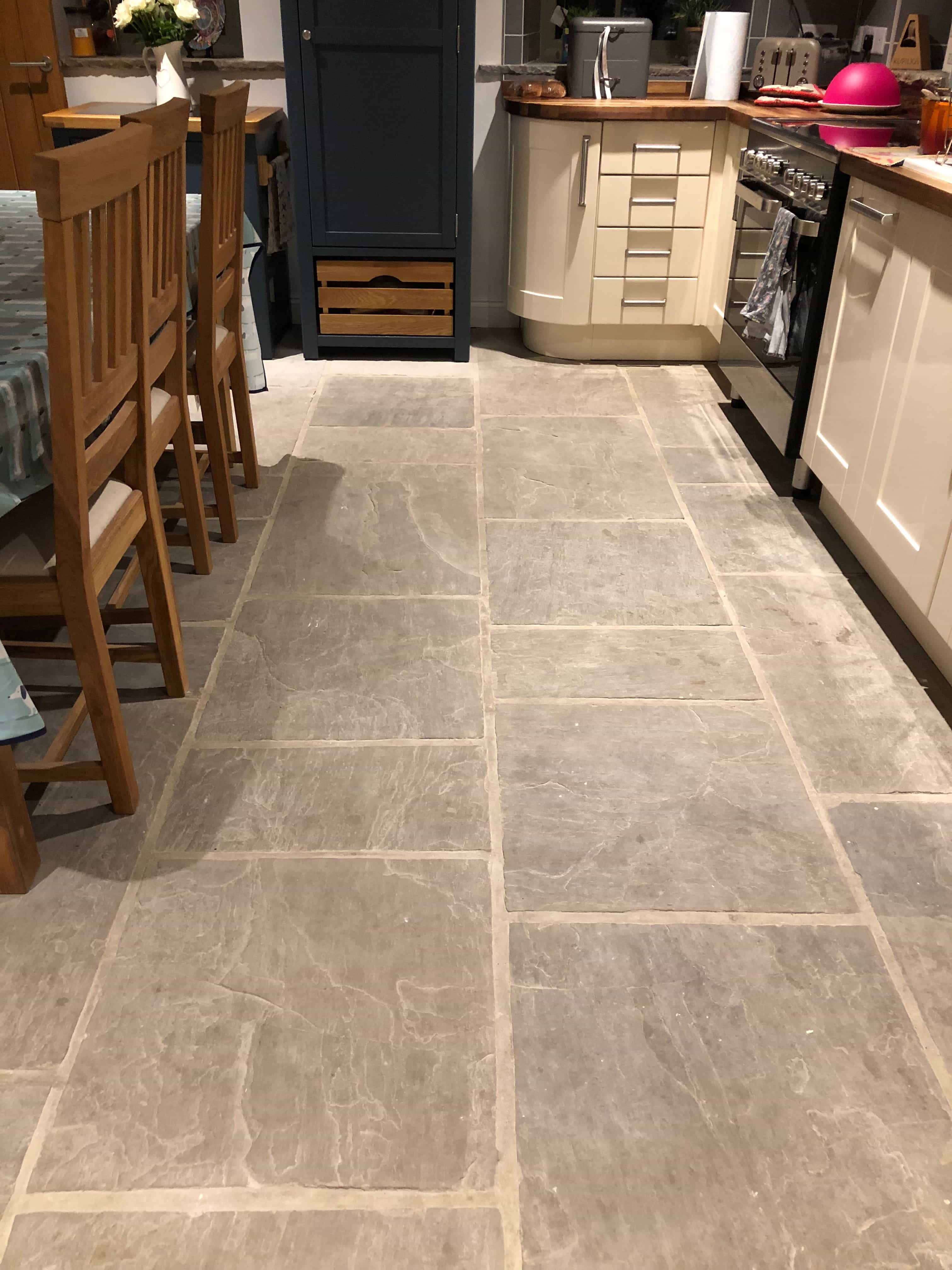 Cleaning And Sealing A Sandstone Kitchen Floor In Colne inside proportions 3024 X 4032