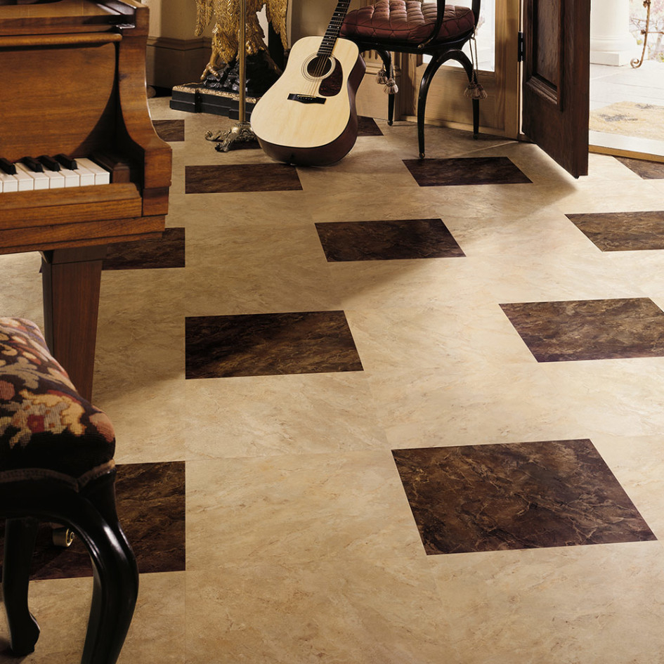 Cream Marble Look Vinyl Floor Tiles In Living Room Rubber with dimensions 945 X 945