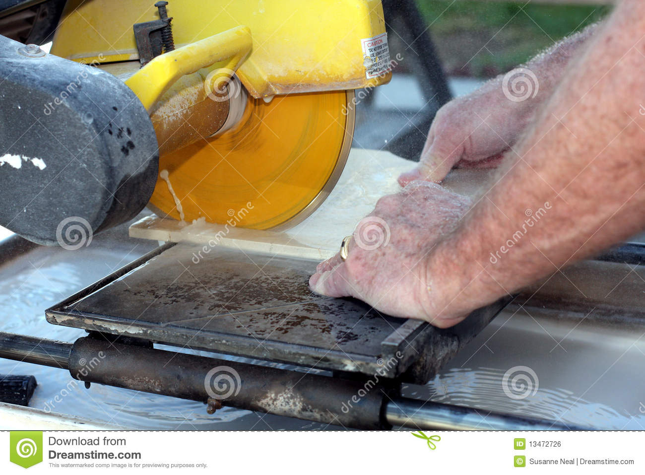 Cutting Marble Tile Stock Photo Image Of Shower Water in dimensions 1300 X 957