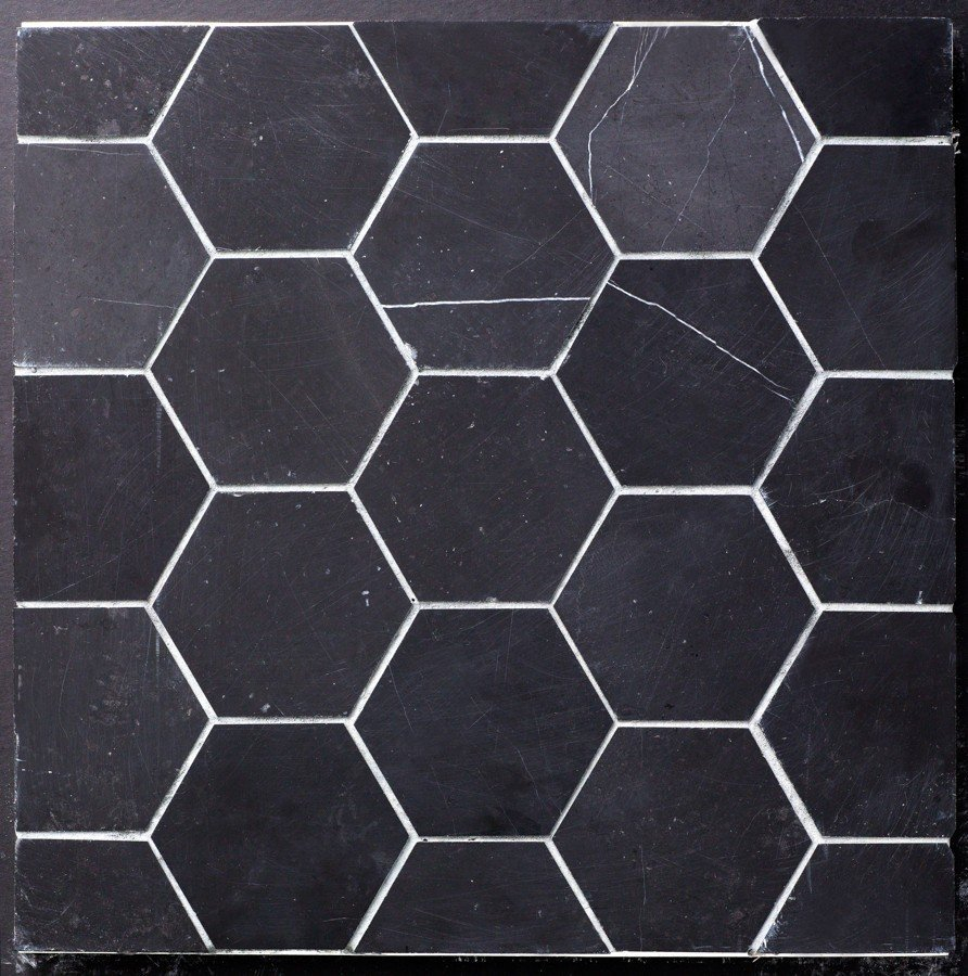 Eastern Black Marble Hexagon 4quot Honed 4 Tile Liquidators intended for proportions 892 X 900