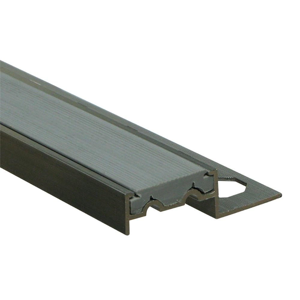 Emac Novopeldano 1p Pvc Anthracite 38 In X 98 12 In Aluminum Pvc Tile Edging Trim within sizing 1000 X 1000