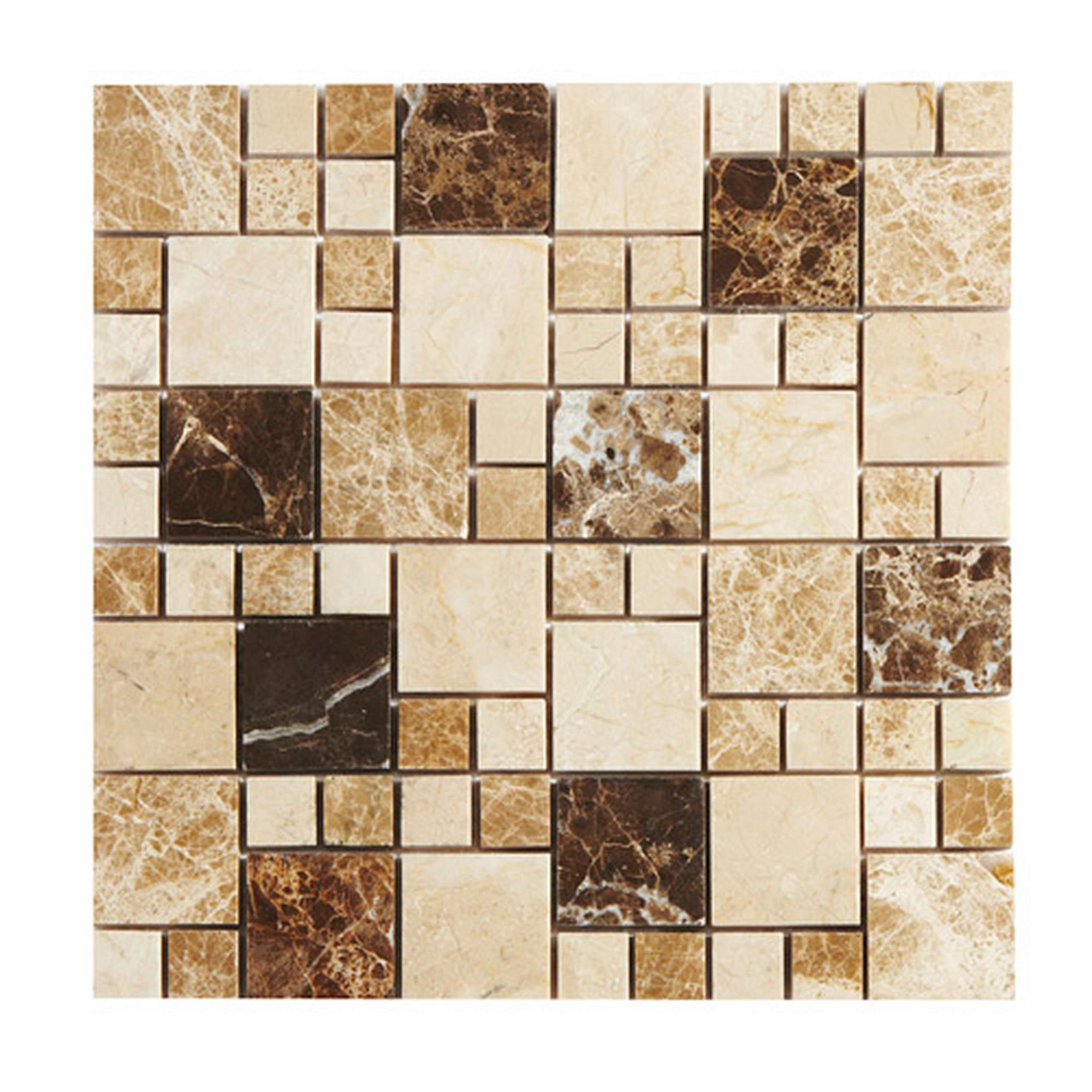 Expresso Marble Modular Mosaic Tile pertaining to measurements 2000 X 2000