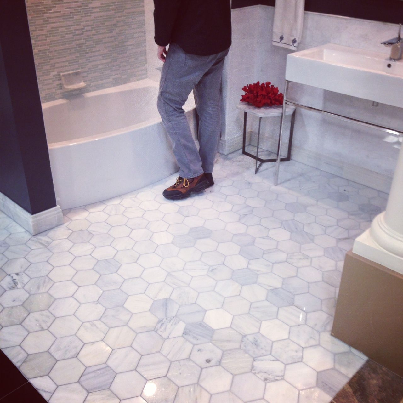 Floor Baseboard Backsplash Marble Tile Bathroom Best throughout dimensions 1280 X 1280