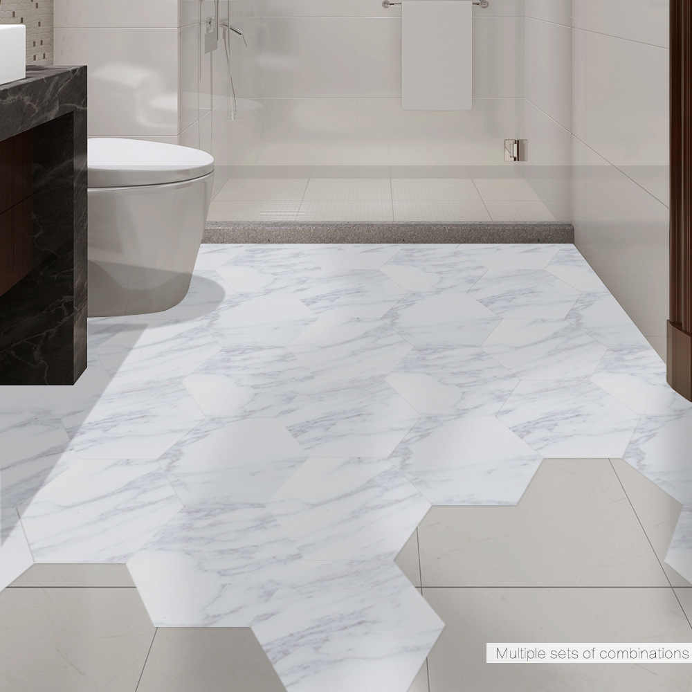 Funlife Waterproof Bathroom Floor Tile Sticker Adhesive Pvc Marble Floor Decal Peelstick Sticker Non Slip Home Entrance Decor inside size 1000 X 1000