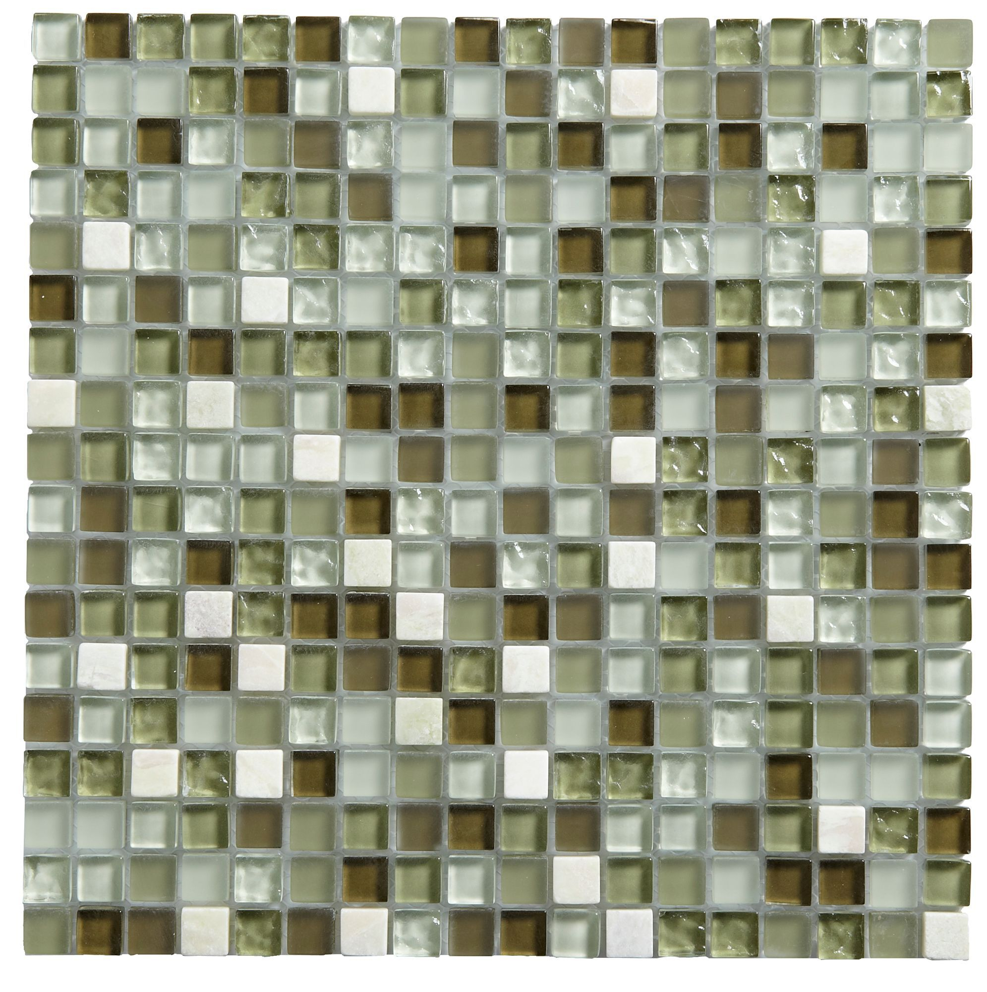 Green Glass Marble Mosaic Tile L300mm W300mm Bianco Carrara throughout size 1991 X 2000