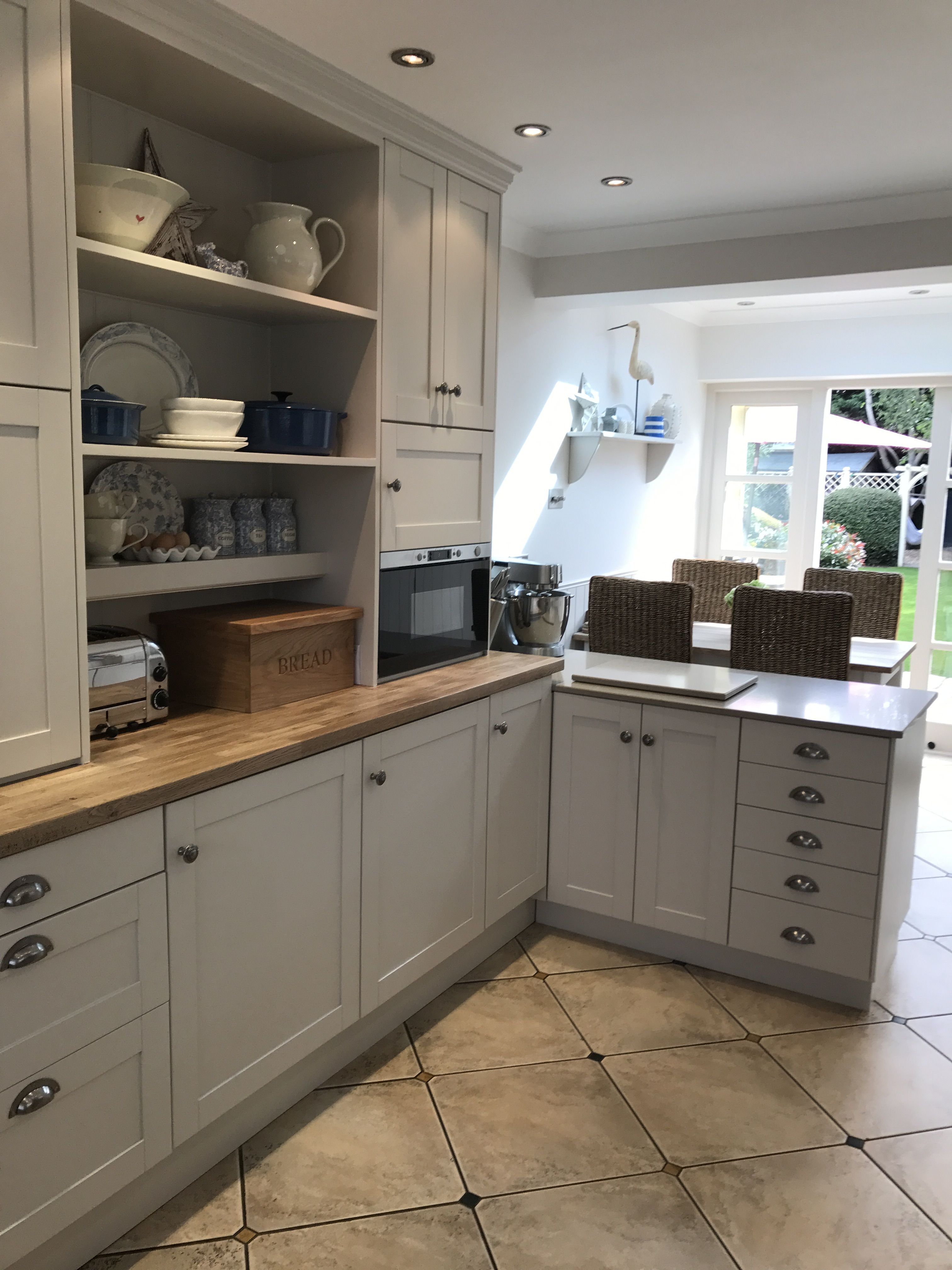 Grey Cabinets With Beige Ceramic Tile Floor In 2019 for size 3024 X 4032