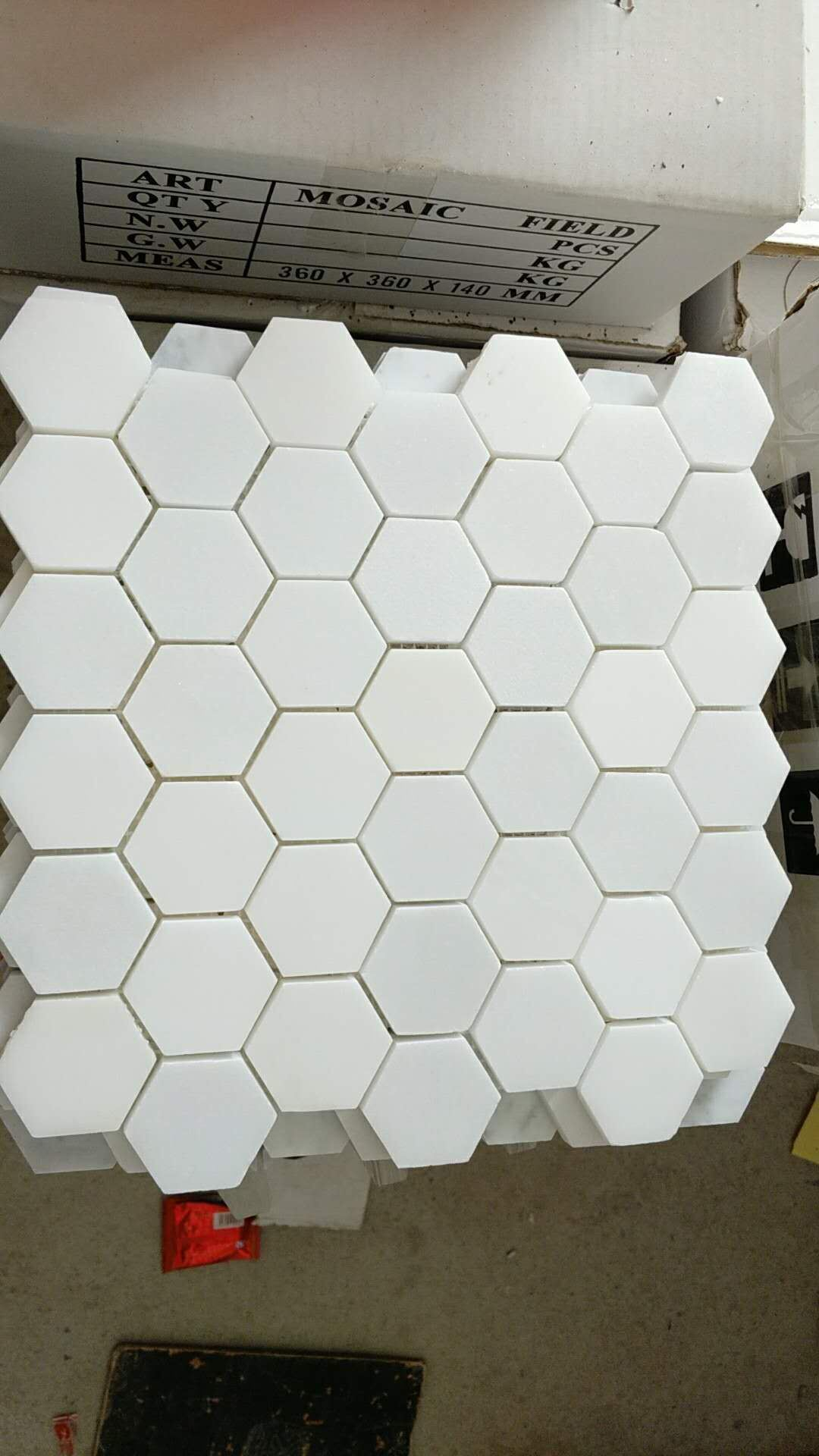 Hot Item Pure White Marble Mosaicthassoswhite Mosaichexagon Mosaictilefloorwall For Bathroomkitchenbacksplashwallpooldecoration Mosaic intended for size 1080 X 1920