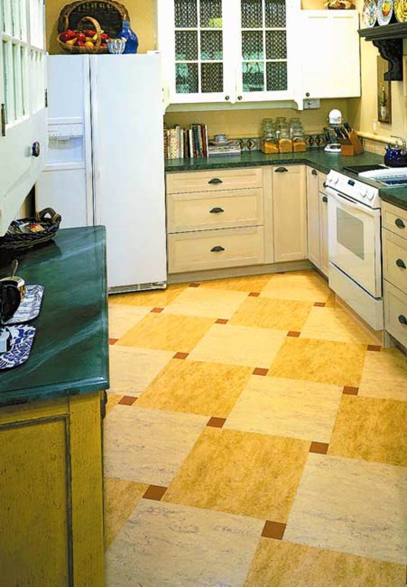 Ideas For Kitchen Floors Linoleum Tile More Old House for sizing 833 X 1200