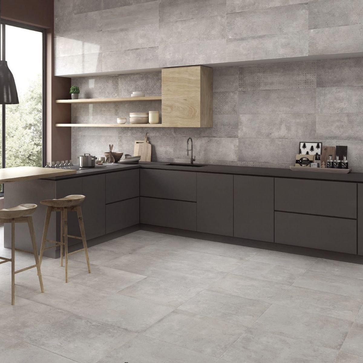 Infinity Dark Grey Wall Tile Infinity Dark Grey Wall Tile pertaining to dimensions 1200 X 1200