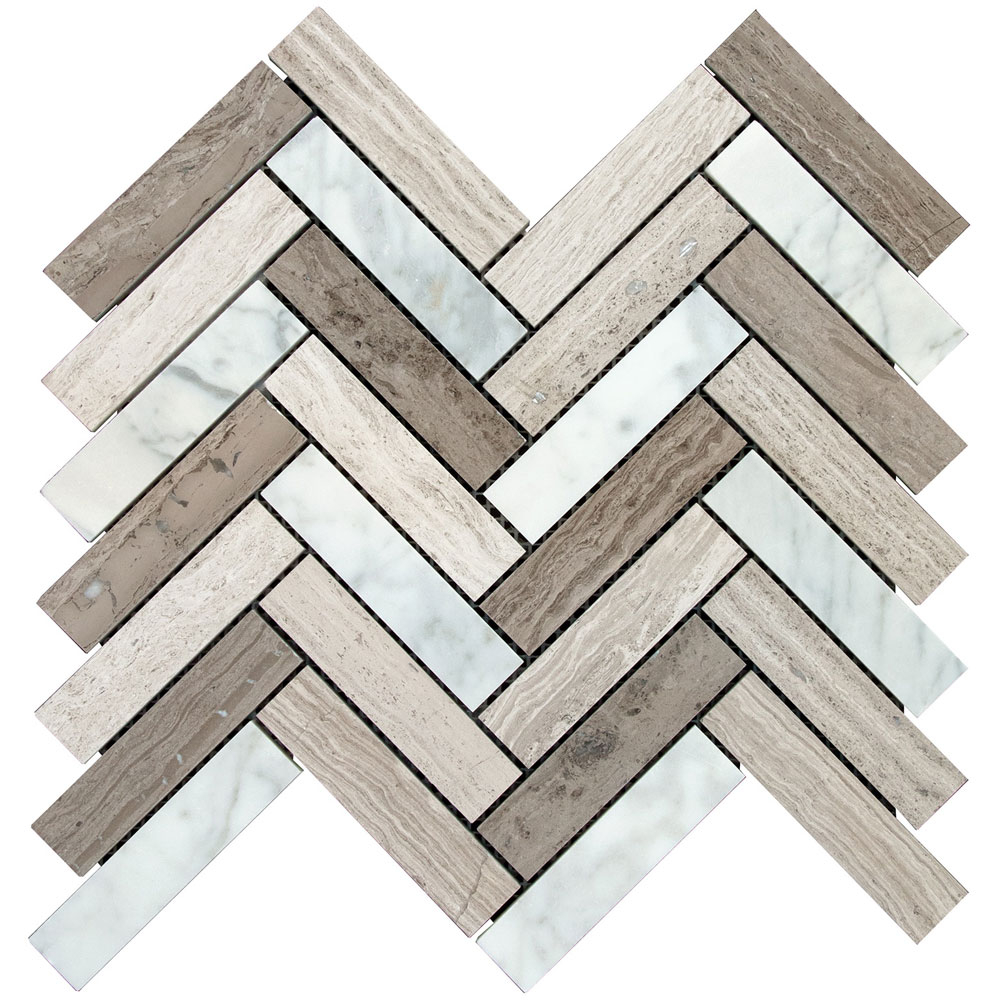 Interceramic Marble Mosaic Herringbone Tile Stone Colors intended for measurements 1000 X 1000