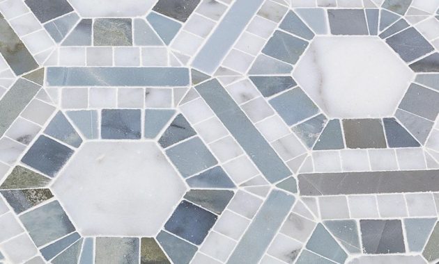 Ivy Hill Tile Kosmos Carrera And Moonstone Hexagon Marble with proportions 1000 X 1000