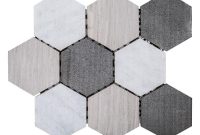 Jeffrey Court Tread Gray Honeycomb 10 12 In X 12 14 In X 8 Mm Marble Floor And Wall Tile intended for sizing 1000 X 1000