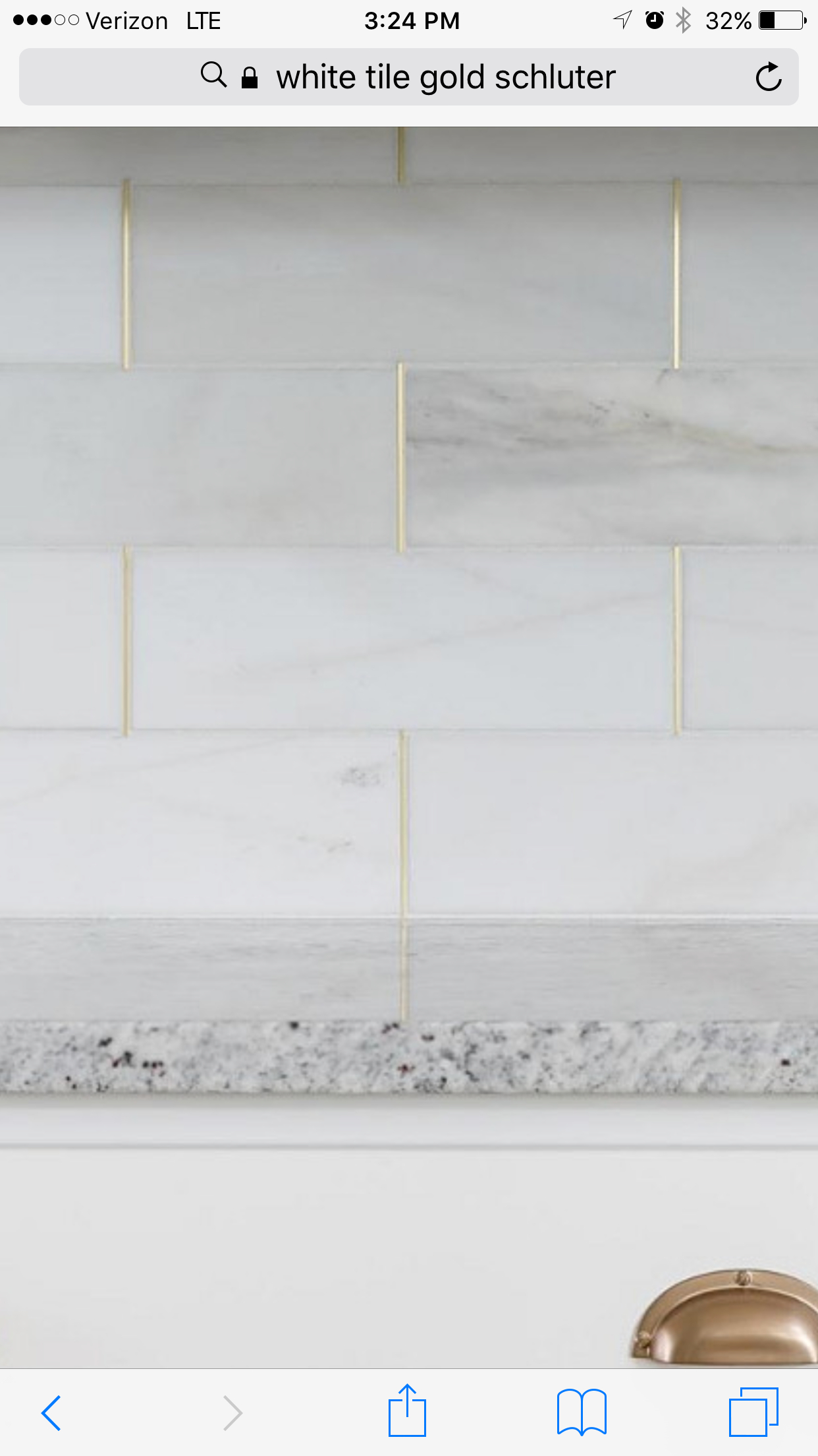 Kitchen Backsplash Marble Wgold Schluter Strips In 2019 inside measurements 1242 X 2208