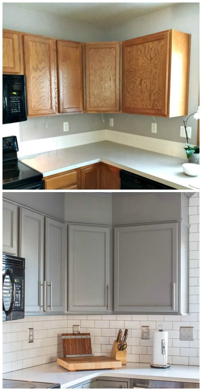 Kitchen Before And After Reveal Umbau Kleiner Kche intended for measurements 652 X 1260