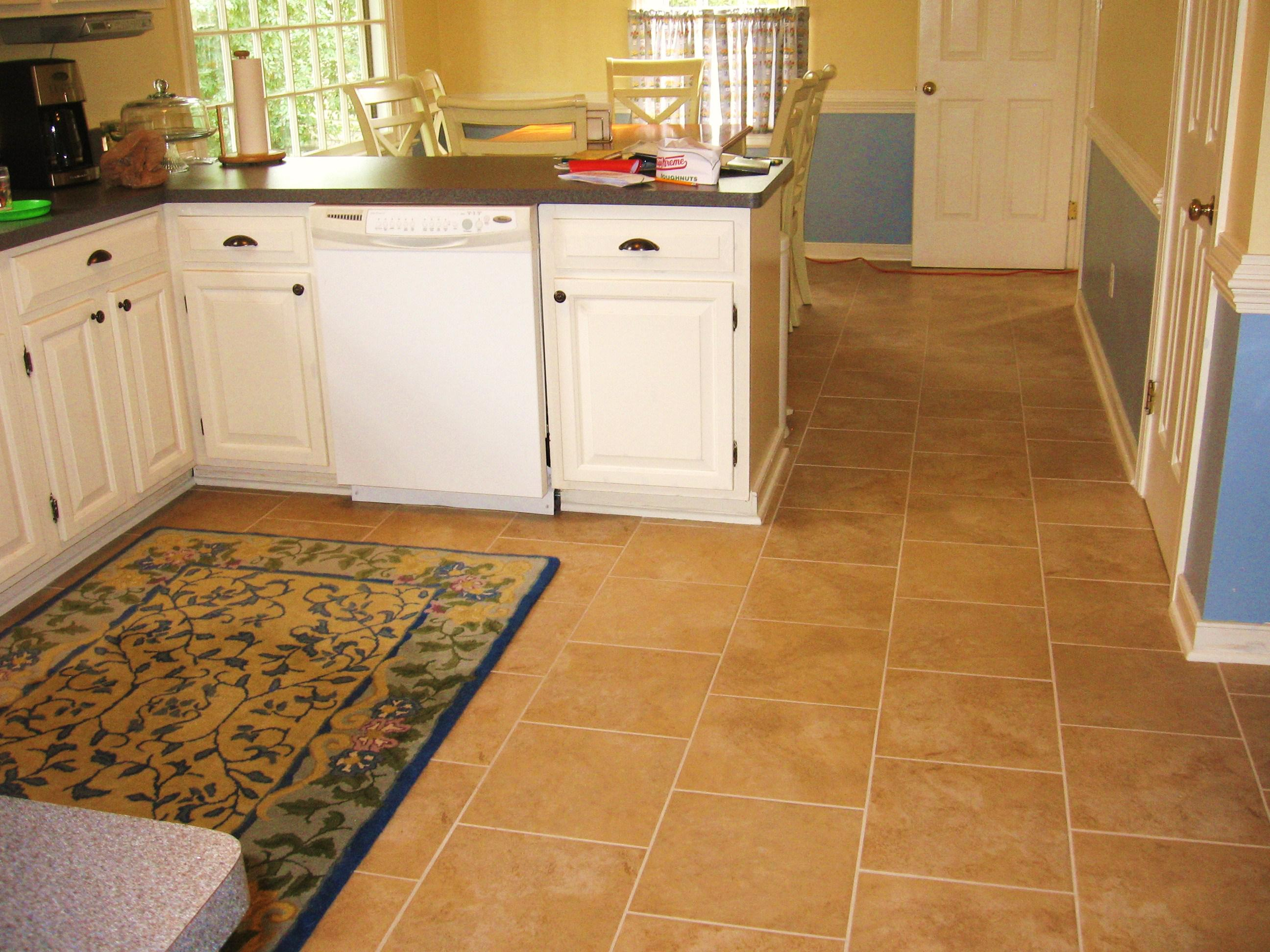 Kitchen Floor Tile Ideas With White Cabinets Emerson Tile for size 2592 X 1944